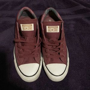 Burgundy converse